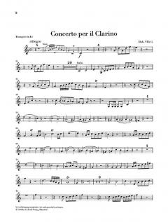 Konzert für Trompete und Orchester Es-Dur Hob. VIIe:1 von Joseph Haydn im Alle Noten Shop kaufen