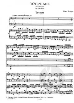 Totentanz nach Holbein von Cesar Bresgen für 2 Klaviere im Alle Noten Shop kaufen