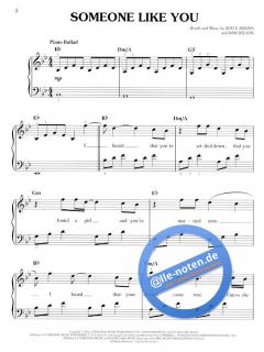 Someone Like You (Easy Piano) von Adele 