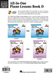 All-In-One Piano Lessons Book D von Barbara Kreader 