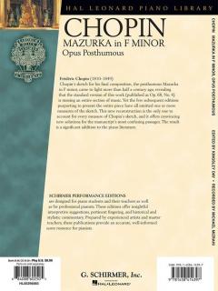 Mazurka In F minor, Op. Post. von Frédéric Chopin 