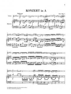 Konzert für Violine und Orchester A-dur Hob. VIIa:3 von Joseph Haydn im Alle Noten Shop kaufen