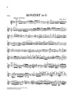 Violinkonzert G-dur Hob. VIIa:4 von Joseph Haydn im Alle Noten Shop kaufen