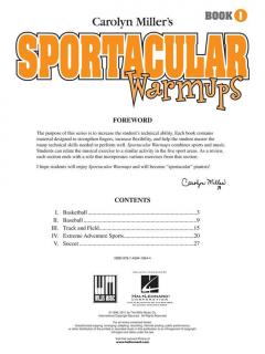 Sportacular Warmups Book 1 von Carolyn Miller 