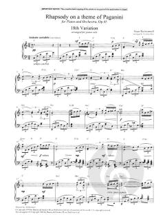 Rhapsodie über ein Thema von Paganini op. 43 von Sergei Rachmaninow 