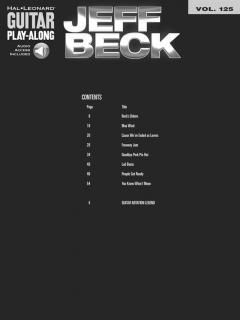 Guitar Play-Along Vol. 125: Jeff Beck von Jeff Beck 