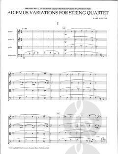 Adiemus Variations von Karl Jenkins für Streichquartett im Alle Noten Shop kaufen