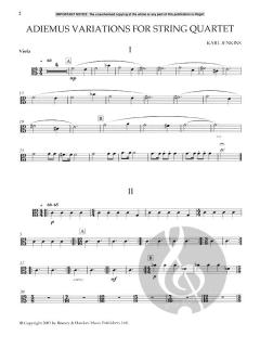 Adiemus Variations von Karl Jenkins für Streichquartett im Alle Noten Shop kaufen