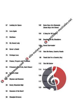 Guitar Chord Songbook von John Denver 