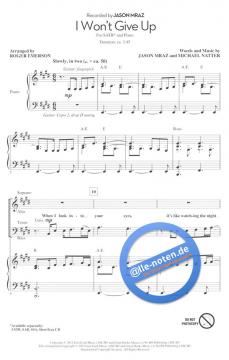 I Won't Give Up (Jason Mraz) 