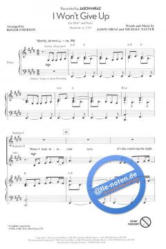 I Won't Give Up (Jason Mraz) 