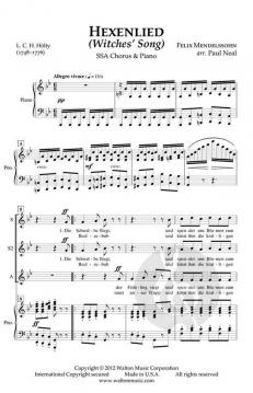 Hexenlied (Witches' Song) (Felix Mendelssohn Bartholdy) 