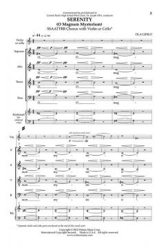Serenity (O Magnum Mysterium) (Ola Gjeilo) 