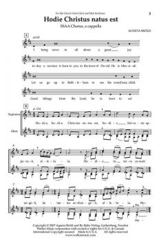 Hodie Christus Natus Est von Agneta Sköld 