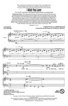 I Wish You Love (Hoagy Carmichael) 