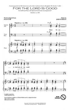 For The Lord Is Good (John Purifoy) 