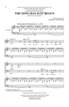 The Song Has Just Begun (Joseph A. Martin) 