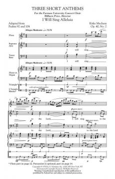 Three Short Anthems (Kirke Mechem) 