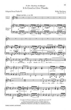 Three Short Anthems (Kirke Mechem) 