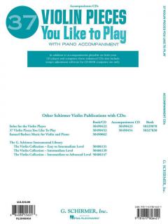 37 Violin Pieces You Like To Play im Alle Noten Shop kaufen (CD)