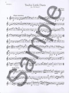 12 Little Duets op. 38 - Books 1 and 2 von Jacques-Féréol Mazas 