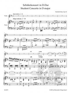 Schülerkonzert D-Dur op. 22 von Roland F. Seitz 
