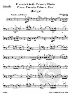 Konzertstücke für Cello und Klavier von Egon Sassmannshaus im Alle Noten Shop kaufen