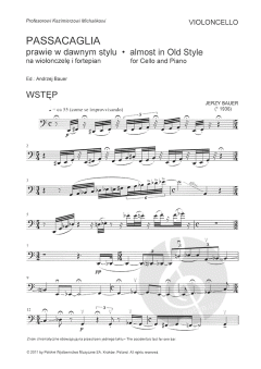 Passacaglia von Jerzy Bauer 