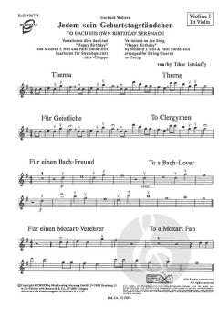 Jedem sein Geburtstagsständchen von Gerhard Wolters 