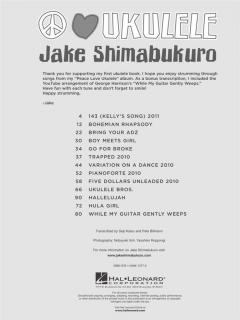Jake Shimabukoro Peace Love Ukulele Transcriptions von Jake Shimabukuro im Alle Noten Shop kaufen