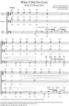 What I Did For Love von Marvin Hamlisch 