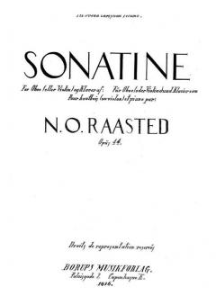 Sonatine Op. 44 von Niels Otto Raasted 