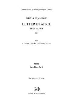 Letter In April (Britta Byström) 