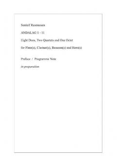 Andalag # 1 von Sunleif Rasmussen für Holzbläser Duo im Alle Noten Shop kaufen