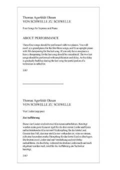 Von Schwelle zu Schwelle von Thomas Agerfeldt Olesen 