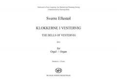 The Bells of Vestervig (Organ) von Sverre Eftestol 