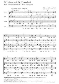 O Heiland, reiss die Himmel auf (Johannes Brahms) 