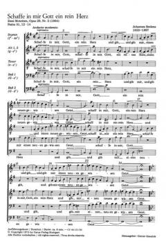 Schaffe in mir, Gott ein reines Herz (Johannes Brahms) 