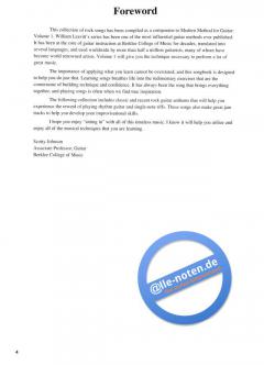 A Modern Method For Guitar Rock Songbook 1 