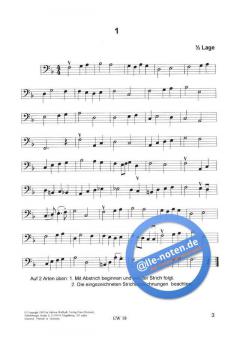 33 Melodische Etüden für Kontrabass von Erwin Nerling 