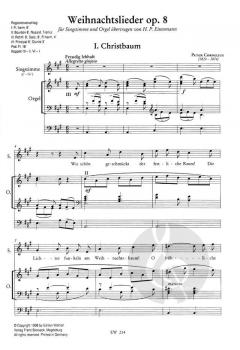 Acht Weihnachtslieder op. 8 von Peter Cornelius 