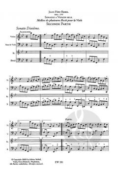 Sonates á Violon seul Band 4 von Jean-Féry Rebel 