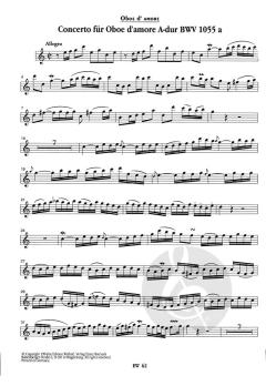 Concerto A-Dur von Johann Sebastian Bach 