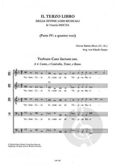 Motetten a quatro voci von Giovanni Battista Riccio 
