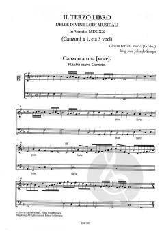 Canzonen und Sonaten Band 1 von Giovanni Battista Riccio 