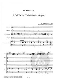83. Sonata aus dem Partiturbuch Ludwig von Johann Michael Nicolai 