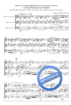 5 pieces en trio von Jacques Ibert 