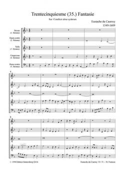 42 Fantasien Heft 6: 5-stimmig von Eustache du Caurroy 