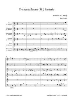 42 Fantasien Heft 7: 6-stimmig von Eustache du Caurroy 