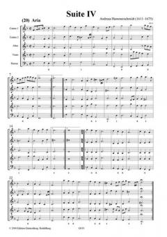 Erster Fleiß: Suiten IV & V in F, a von Andreas Hammerschmidt 